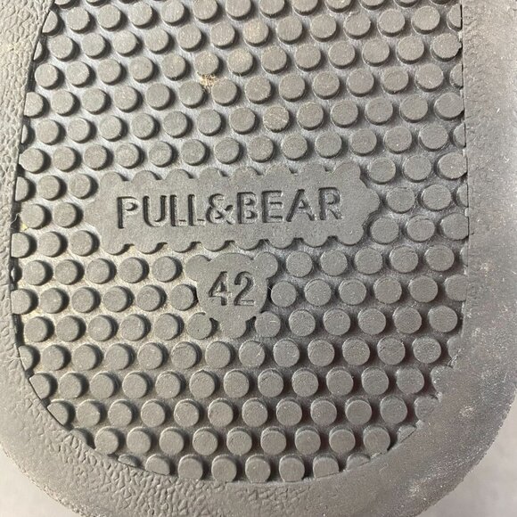 Pull & Bear Men's White Sneakers Sz 9 US Leather Movement Of An Urban Generation - Picture 8 of 14